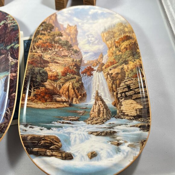 4 Plates Bradford Exchange - Embraced By The Spirit - Native American Inspired - Picture 5 of 10